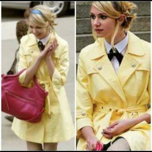 MICHAEL KORS PALE YELLOW RAINCOAT